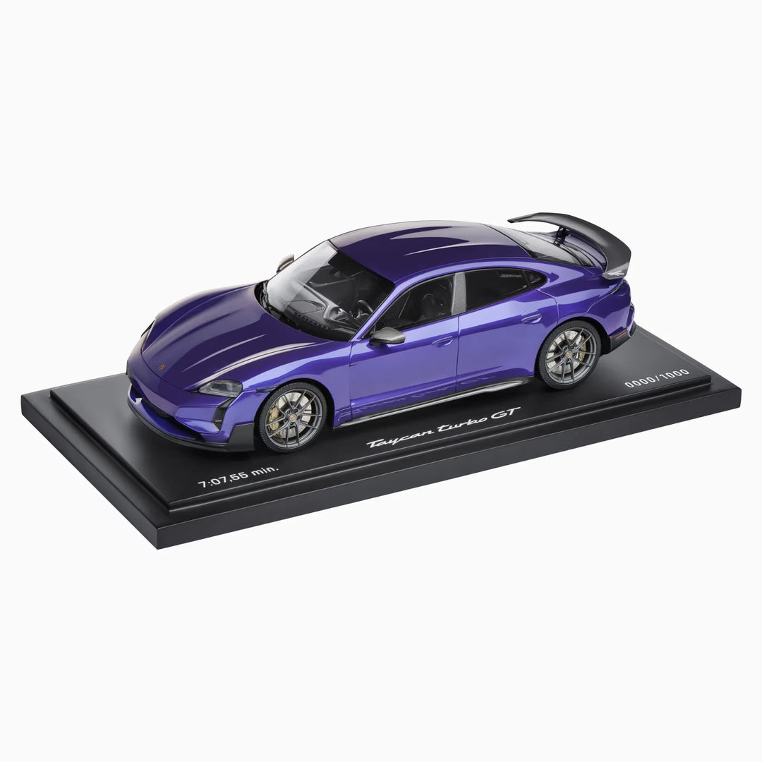 Porsche Taycan Turbo GT (J1 PA) "Purple Sky" 1:18 Scale Model Car - Limited Edition