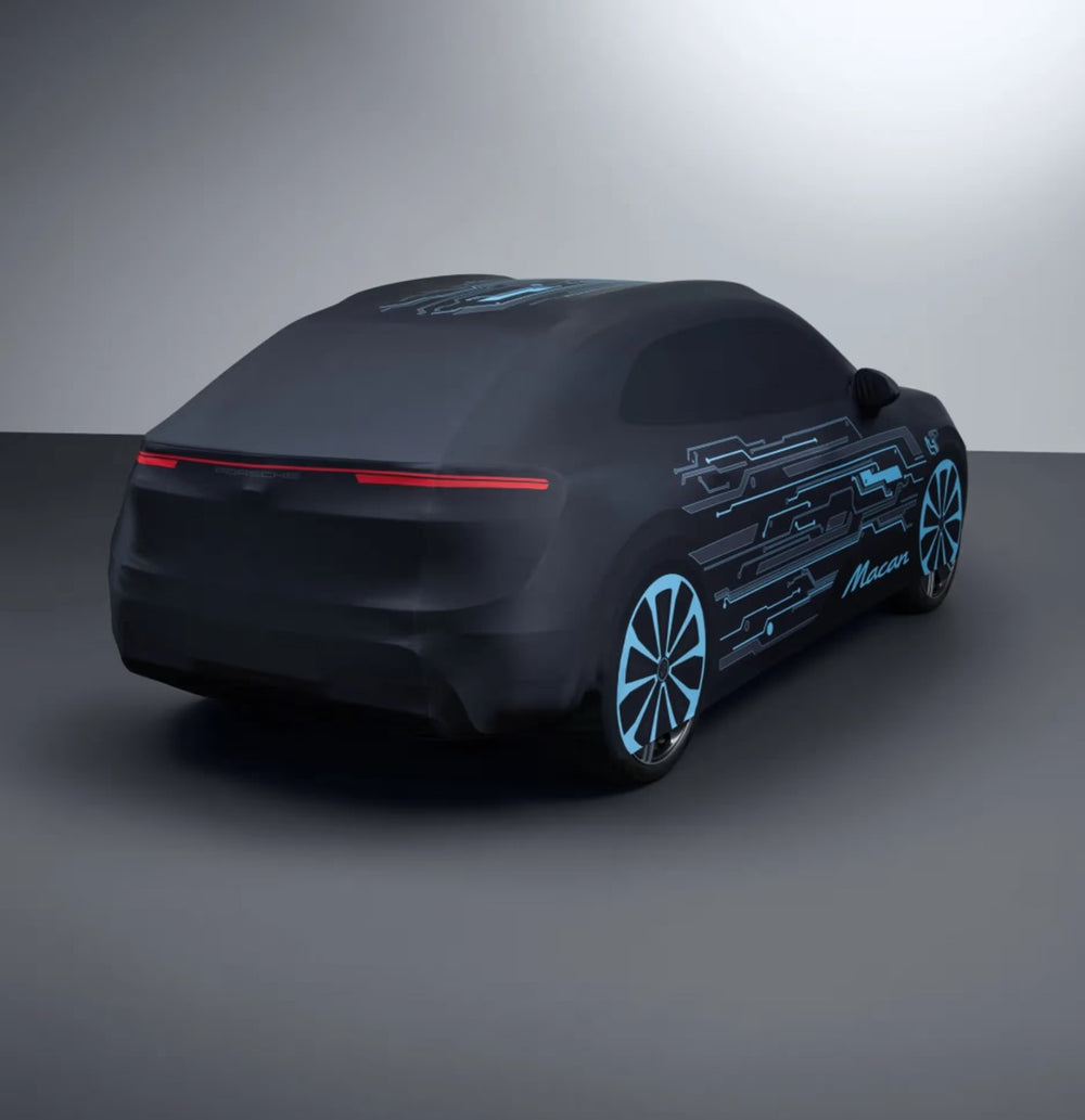 Porsche Indoor Car Cover With 'Electric' Design - Macan Electric H2