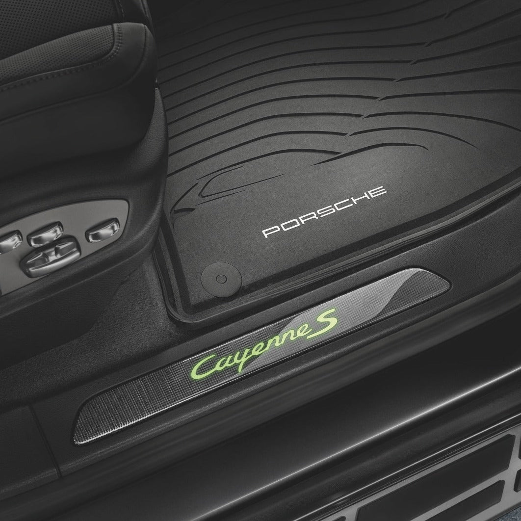 Porsche All-weather Floor Mats - Cayenne E2 - WITHOUT 4-zone climate cotrol