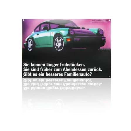 Porsche Classic Enamel Sign - 964 Coupe