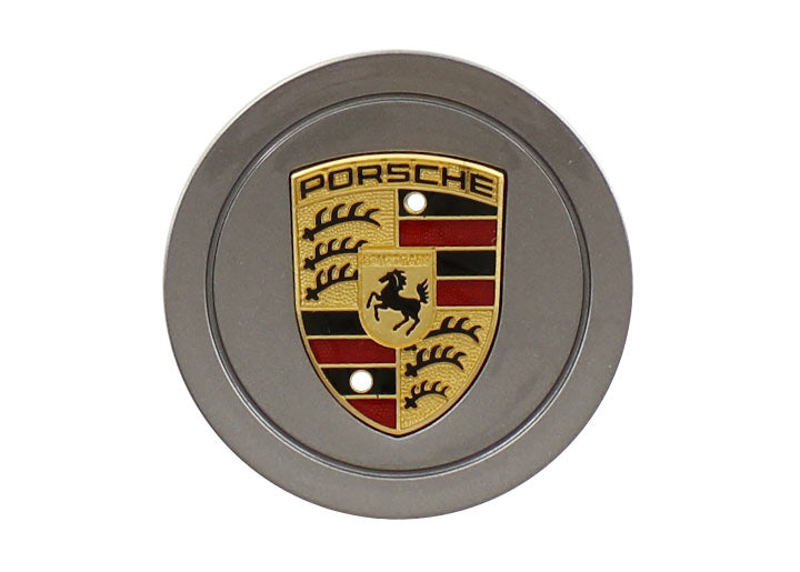 Porsche wheel center cap for 2004 Boxster "50 years Spyder" edition - Steal Grey