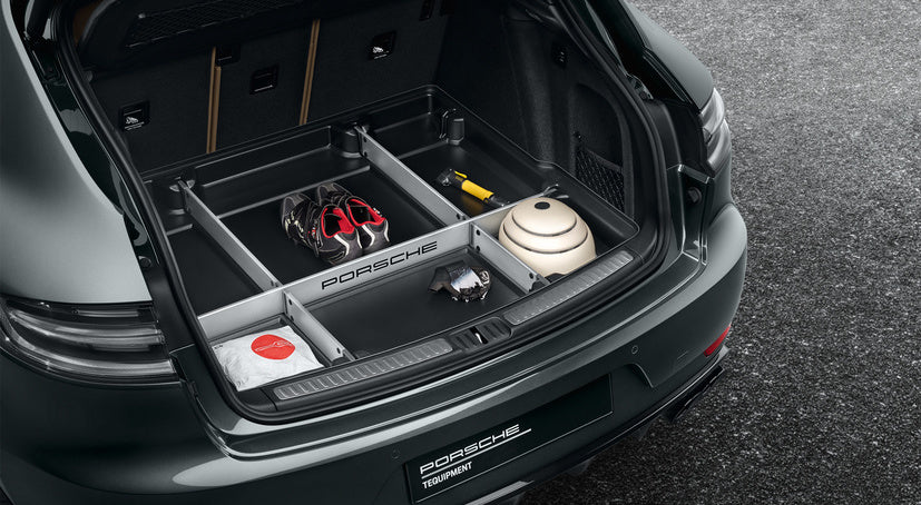 Porsche Luggage compartment liner with variable organiser system-Macan II