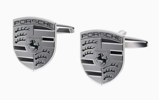 Porsche Crest Cufflinks- Monochromatic