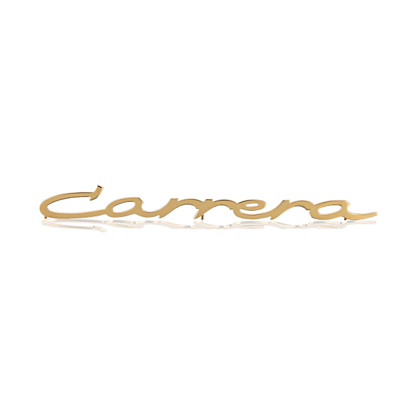 Porsche Classic Large Lettering "Carrera" Gold - Porsche 356