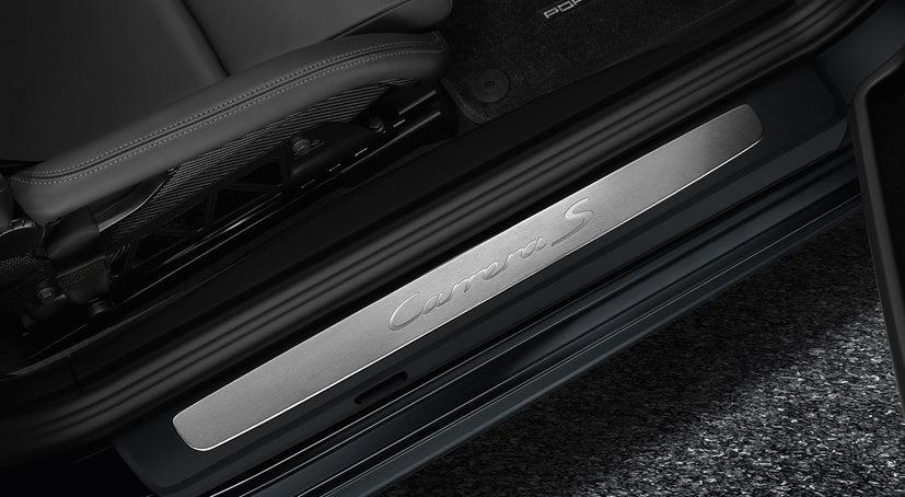 Porsche Door Entry Guards In Stainless Steel