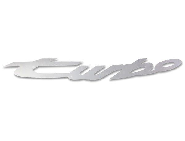Porsche Classic "Turbo" Logo For Wing (944/2) - Silver