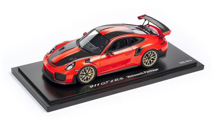 Porsche 911 GT2 RS Weissach Package (991.2) 1:18 Scale Model Car - Limited Edition