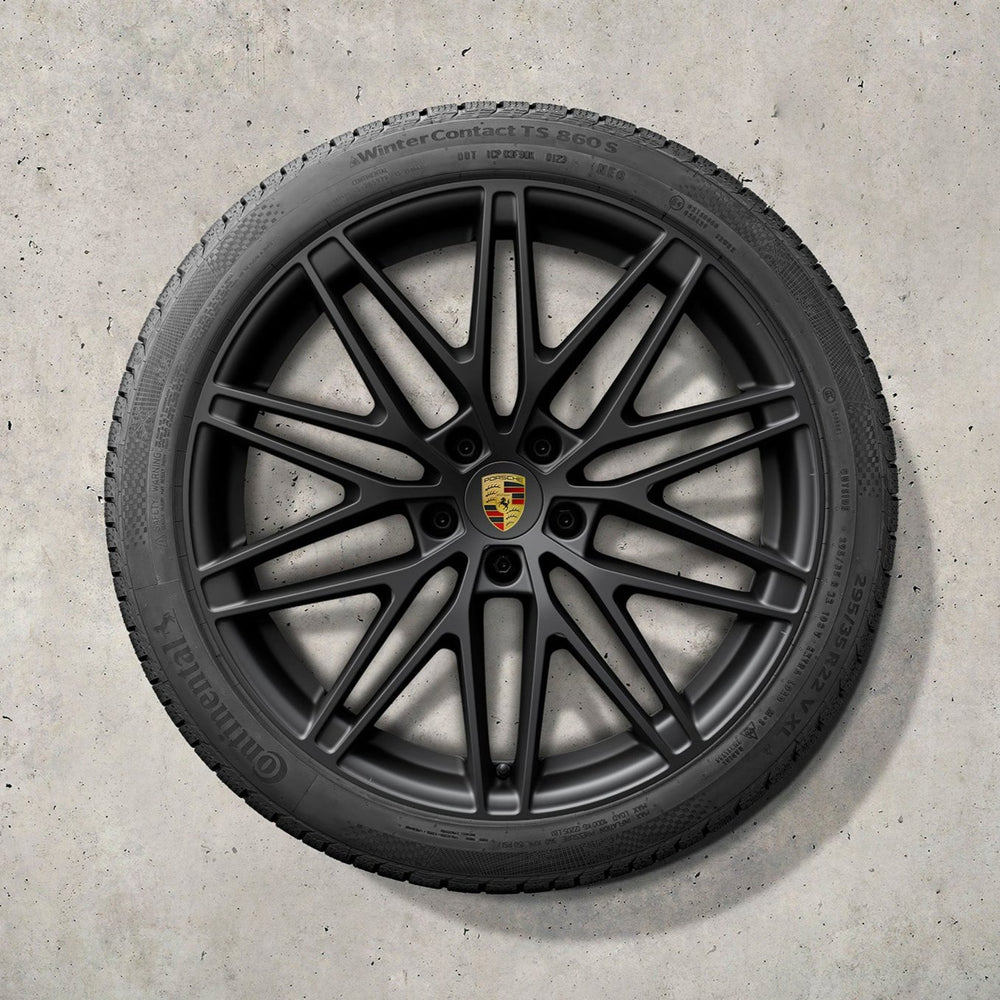 22" Macan RS Spyder Design BEV winter set - Satin Black