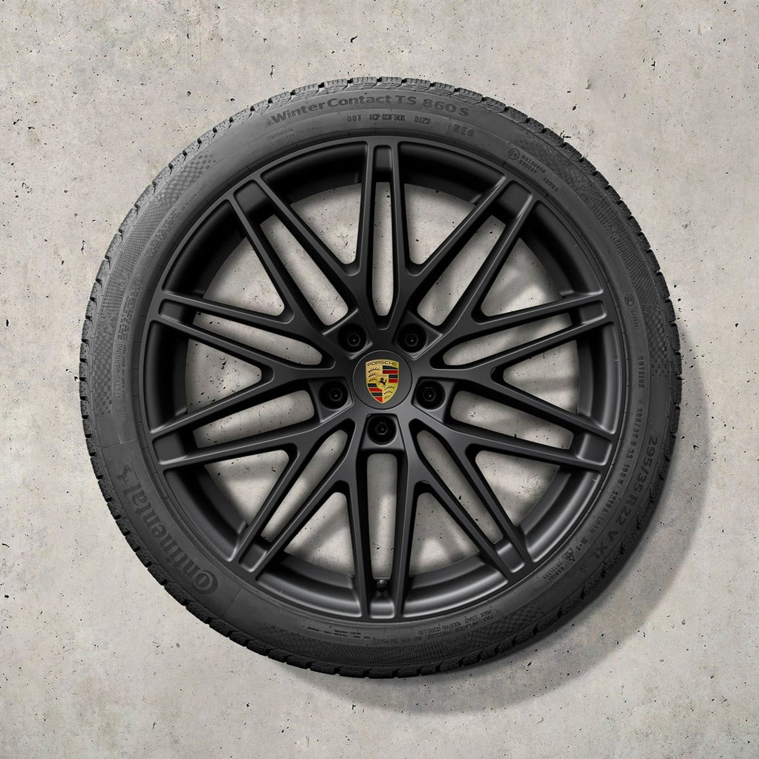 22" Macan RS Spyder Design BEV winter set - Satin Black