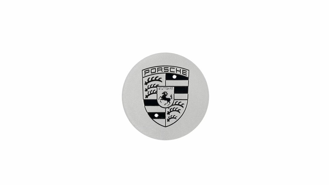 Porsche Center Cap With Crest (986) - Silver/Black