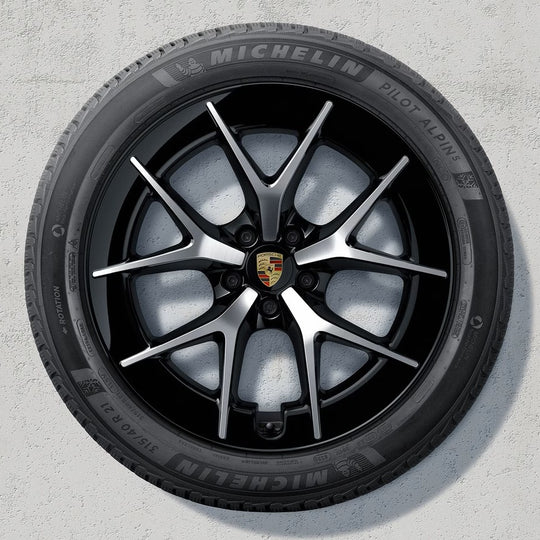 21" Cayenne E4 RS Spyder Design winter set - Silver / Black