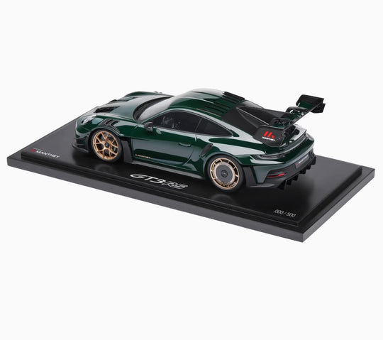 Porsche 911 GT3 RS (992) with Manthey Kit , 1:18 Scale Model Car - Brewster Green