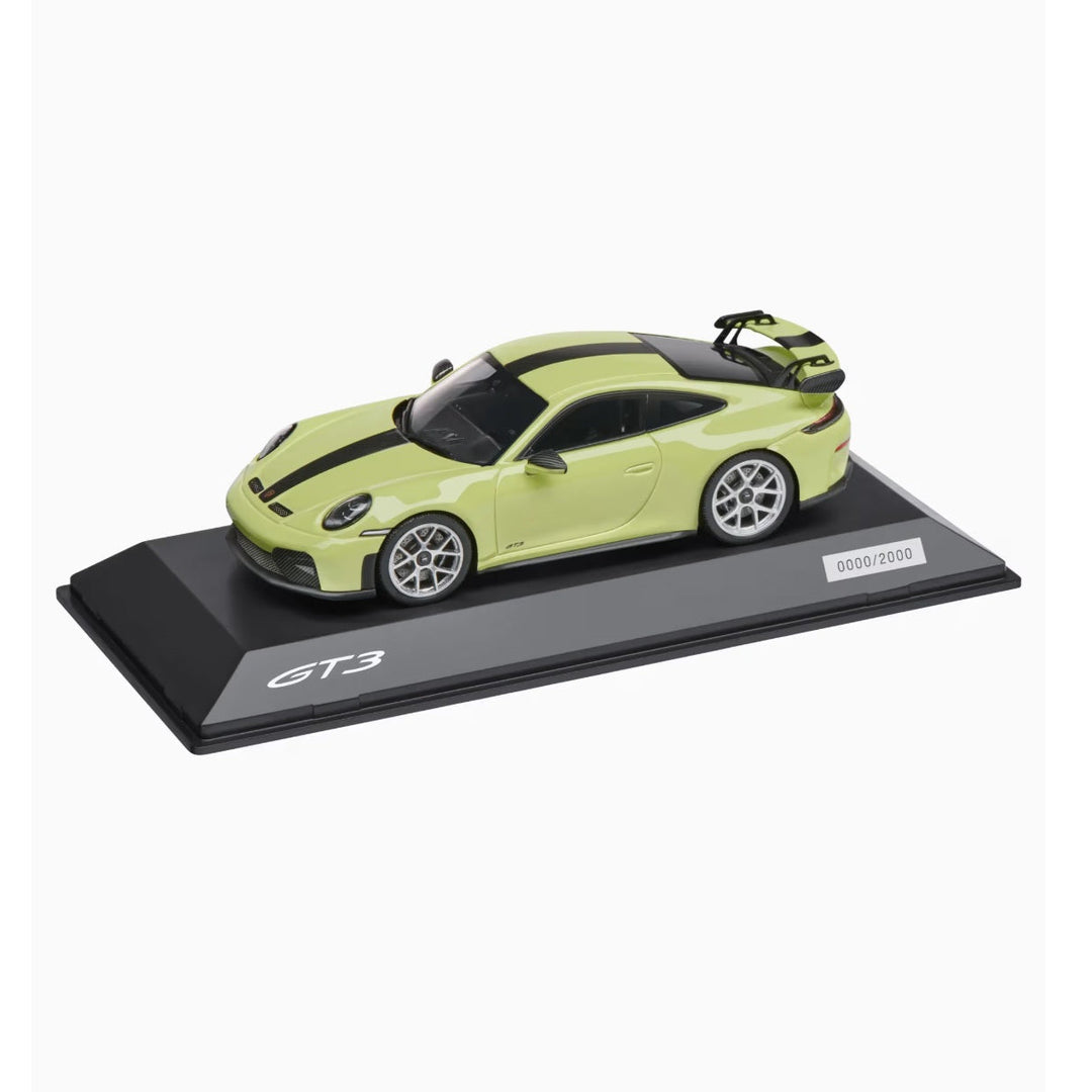 Porsche 911 GT3 (992.2) , 1:43 Scale Model Car - Cartagena Yellow Metallic