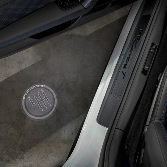 Porsche LED Door Projectors "Save the Manuals"