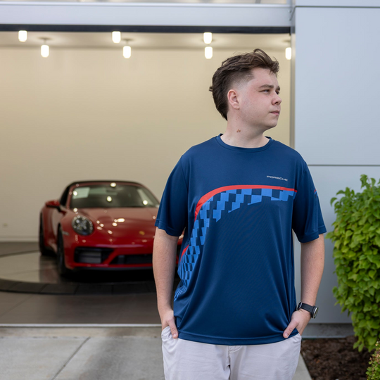 Porsche Men's PU T-Shirt - Rennsport Reunion 7