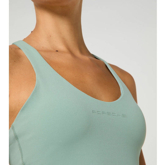Porsche Crop Top Tank Top (Shade Green) - Cayenne Electric Urban