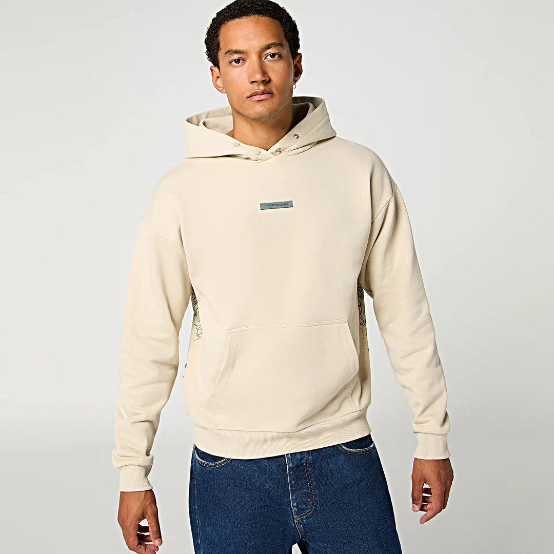 Porsche Unisex Hoodie (Beige) - Cayenne Electric Urban