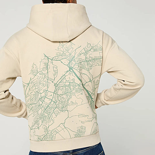 Porsche Unisex Hoodie (Beige) - Cayenne Electric Urban