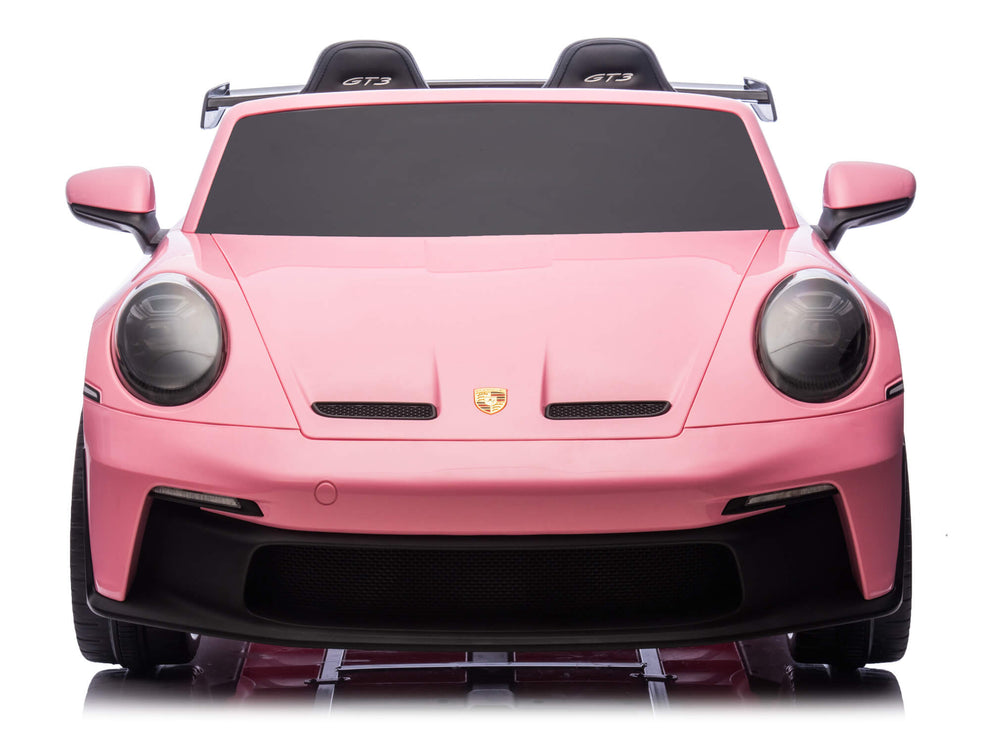 24V Porsche 911 GT3 Kids 2-Seater Ride On Car - Pink