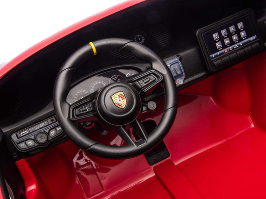 24V Porsche 911 GT3 Kids 2-Seater Ride On Car - Red