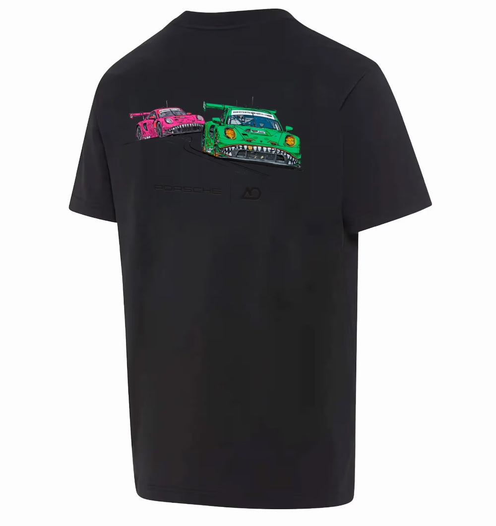 Porsche Unisex Duo T-Shirt (Black) - AO Racing