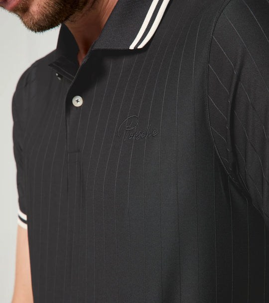 Porsche x Puma Men's Black Polo Shirt - 911 Targa 60Y