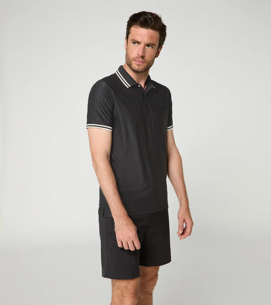 Porsche x Puma Men's Black Polo Shirt - 911 Targa 60Y