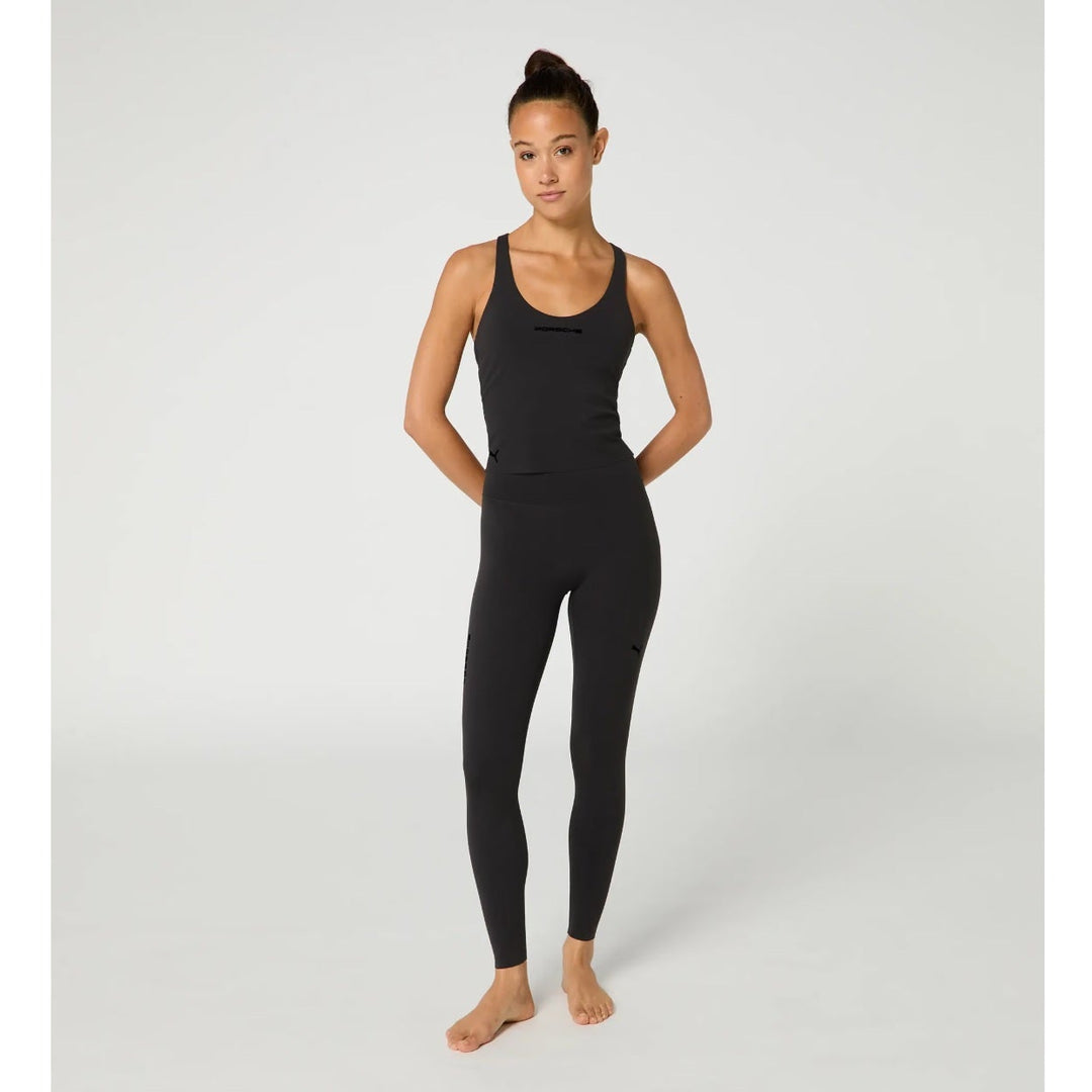 Porsche Crop Top Tank Top (Black) - Cayenne Electric Urban