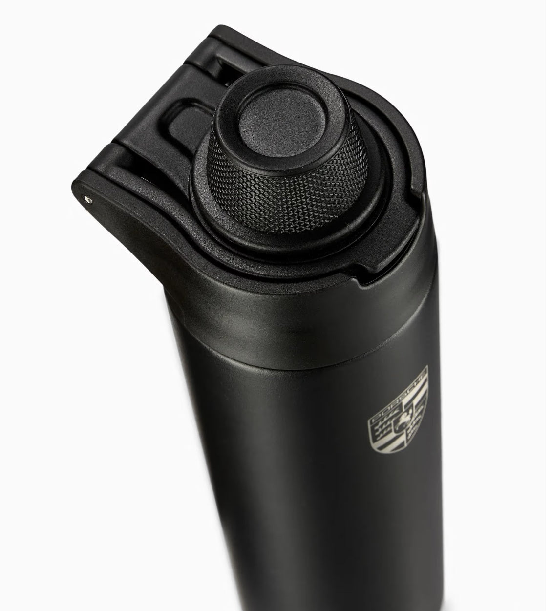 Porsche Drinking Bottle (Black) - Crest – Porsche Exchange