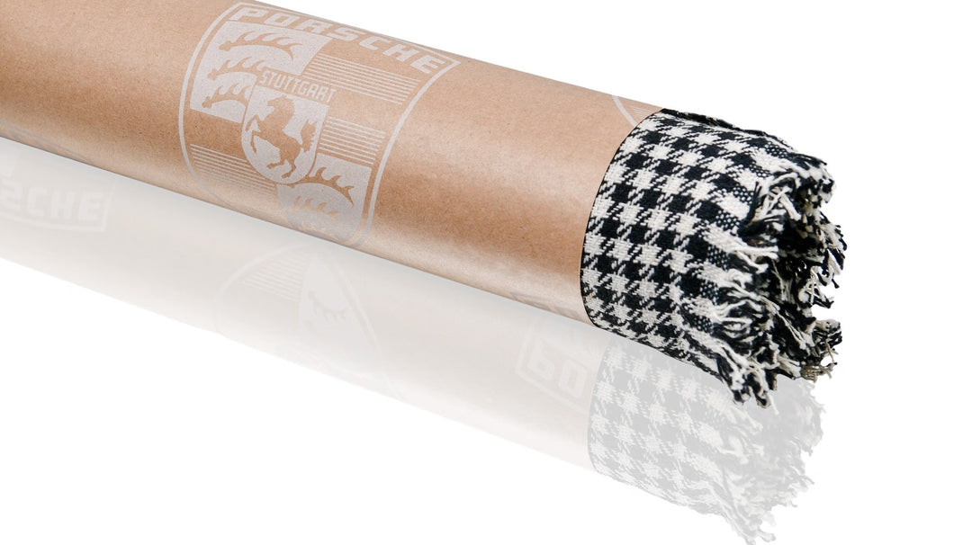 Porsche Pepita Fabric - Black/White