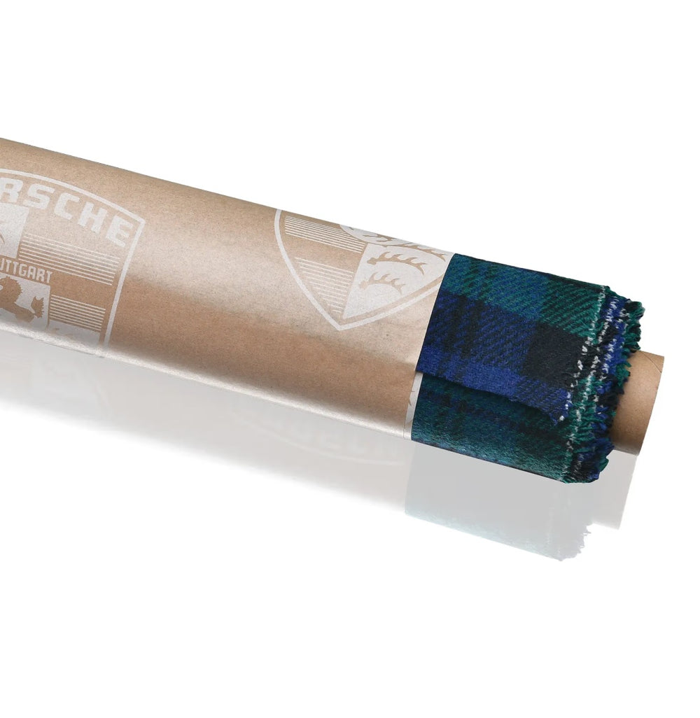 Porsche Tartan Fabric (Green/Blue) - “Black Watch”