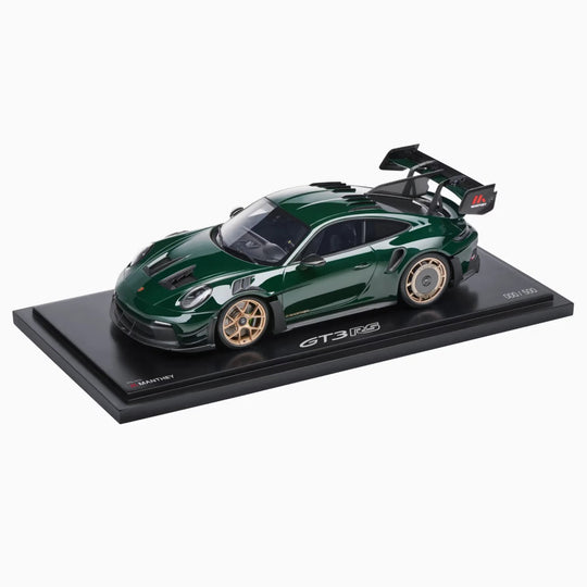 Porsche 911 GT3 RS (992) with Manthey Kit , 1:18 Scale Model Car - Brewster Green