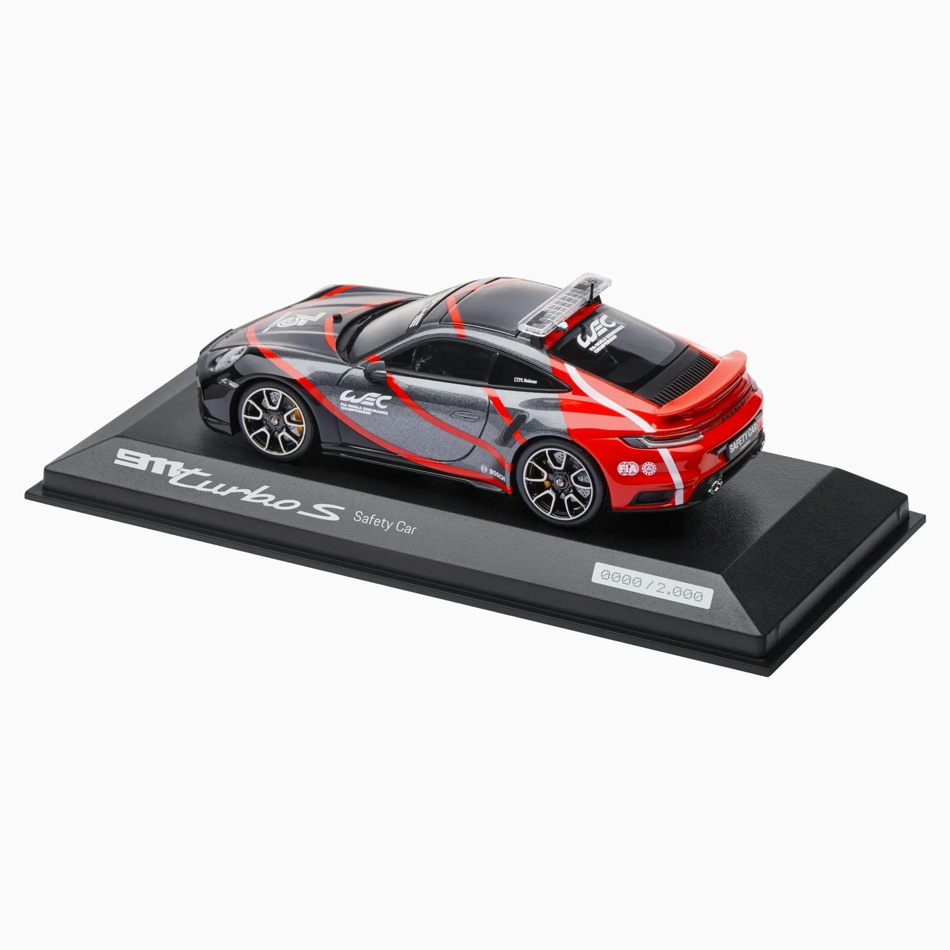 ポルシェ 911 Turbo Safety Car WEC 2018 ミニカー Porsche 911 Turbo S (992) WEC Safety Car - 1:43 Scale Model