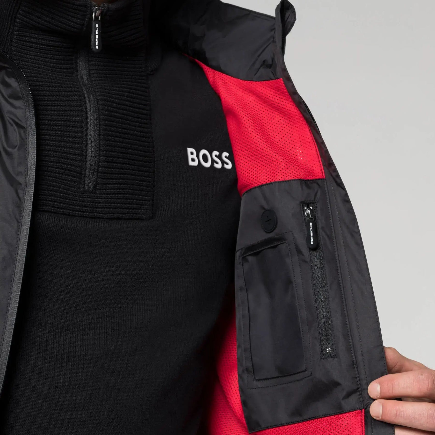 未使用TAG Heuer BOSS Porsche ジャンパー上着 Porsche Men's Windbreaker Jacket Boss Tag Heuer - Motorsport