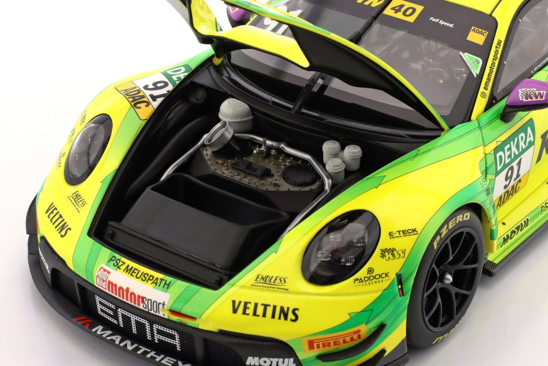 Manthey Grello Porsche 911 GT3 R Thomas Preining #91 DTM 2024 1/18 Scale Model Car