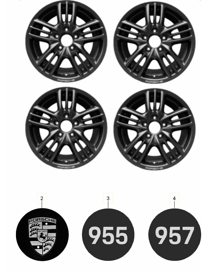 Porsche Offroad Wheel Set, Limited Edition - Cayenne (E1)
