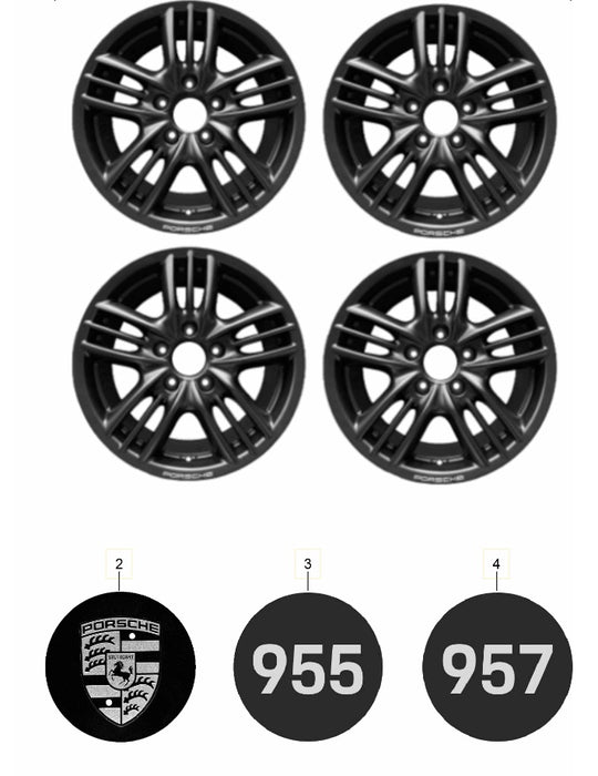 Porsche Offroad Wheel Set, Limited Edition - Cayenne (E1)