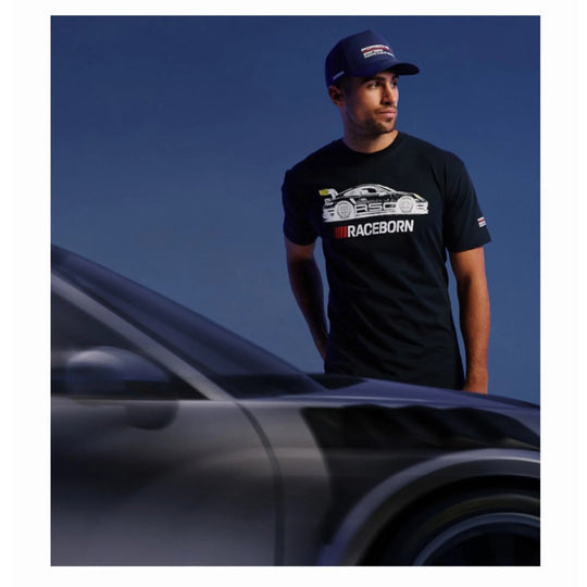 Porsche Men's T-shirt (RACEBORN) - Porsche Club of America