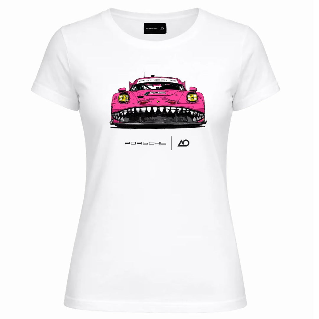 Porsche Women's Roxy T-Shirt (White) - AO Racing
