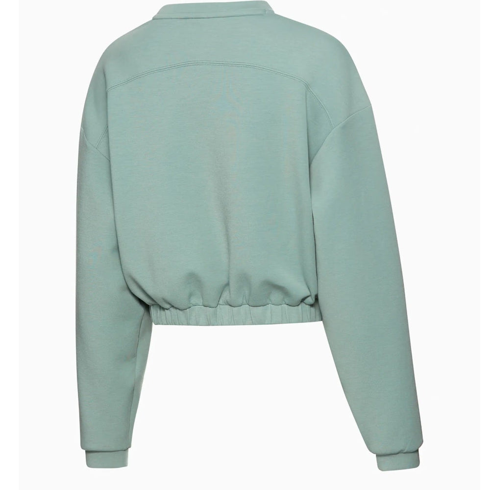Porsche Women's Crew Neck Sweater (Shade Green) - Cayenne Electric Urban