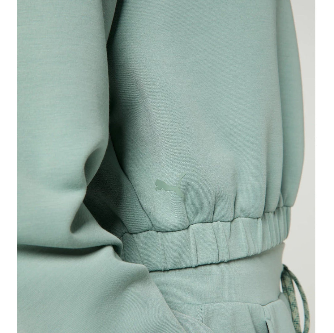 Porsche Women's Crew Neck Sweater (Shade Green) - Cayenne Electric Urban