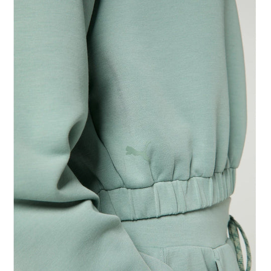 Porsche Women's Crew Neck Sweater (Shade Green) - Cayenne Electric Urban