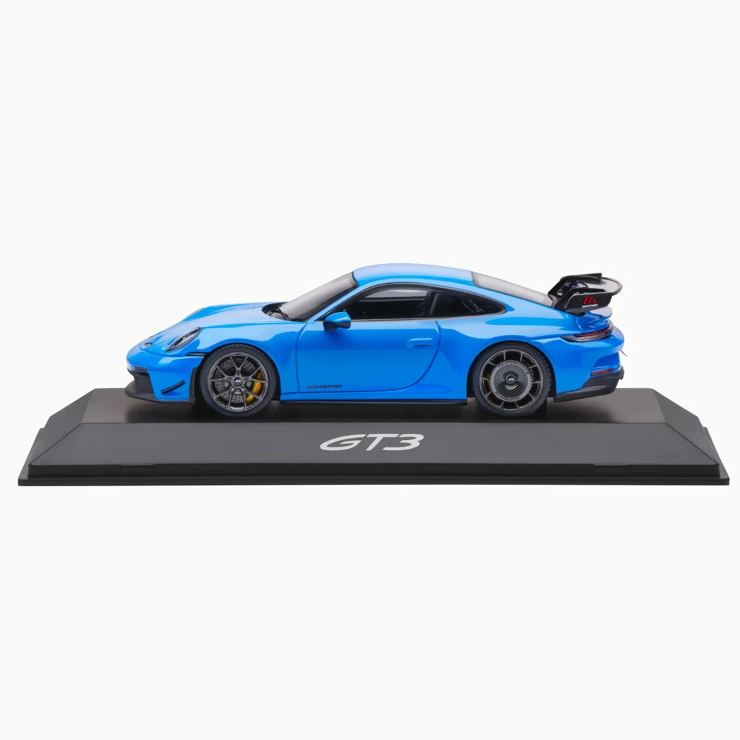 Porsche 911 GT3 RS (992) W/Manthey Kit, 1:43 Scale Model Car - Shark Blue