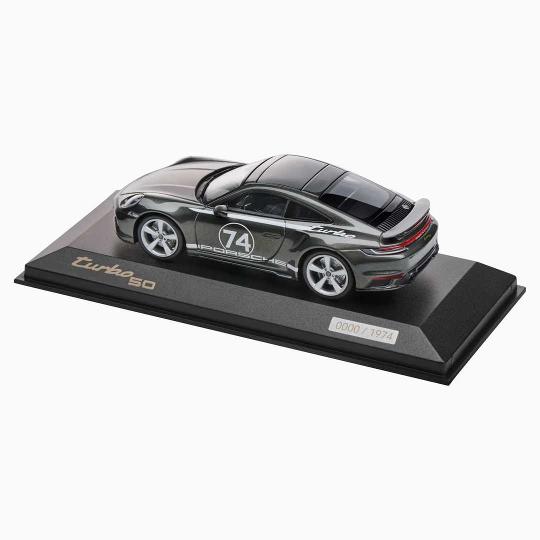 Porsche 911 Turbo S W/ Heritage Design Package (992) 1:43 Scale - Aventurine Green