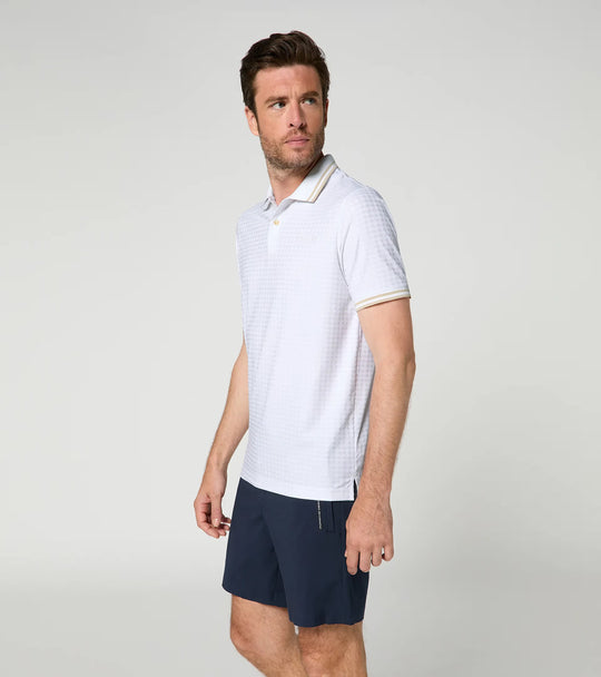 Porsche x Puma Men's White Polo Shirt - 911 Targa 60Y
