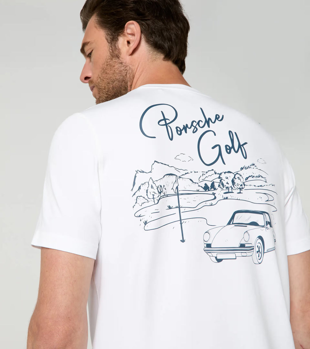 Porsche x Puma Unisex Blue T-Shirt - 911 Targa 60Y