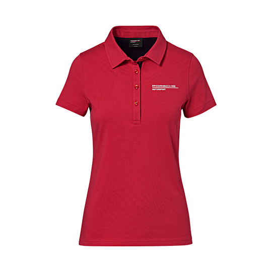 Porsche Ladies Polo Shirt (Red)- Motorsport