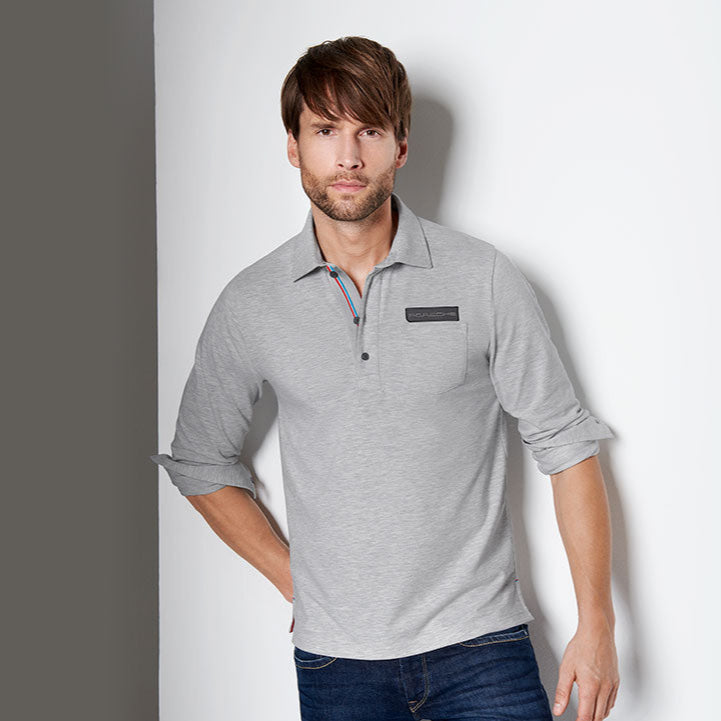 Porsche Men's Long-sleeve Rugby Polo Shirt - Classic