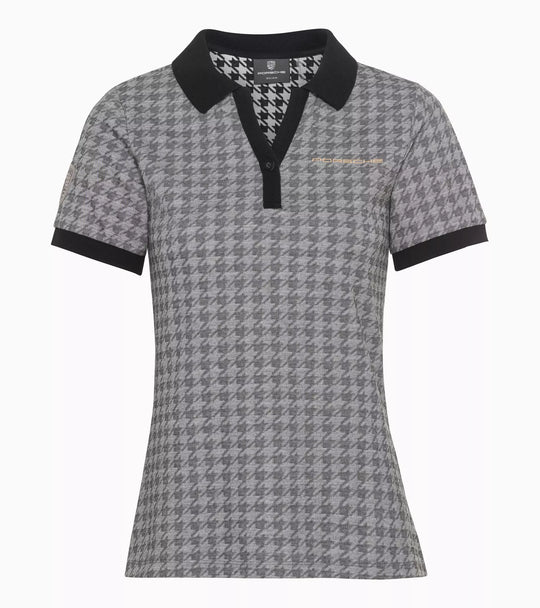 Porsche Women's Polo shirt, Houndstooth - Heritage