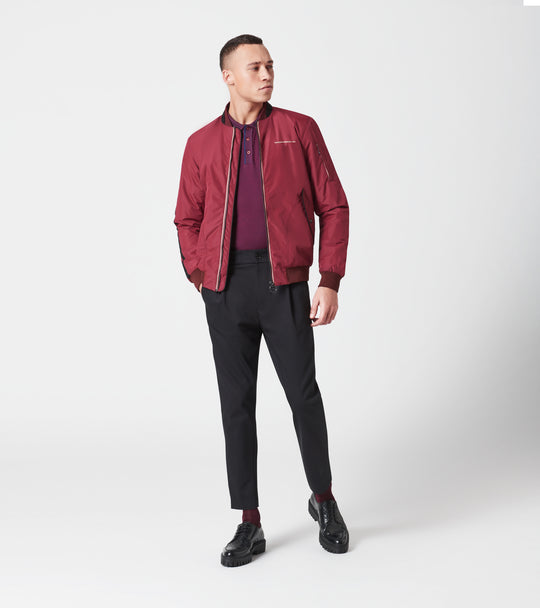 Porsche Men's Jacket, Burgundy - Heritage